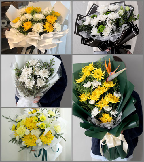 云南曲靖罗平县九龙镇白事花束代送